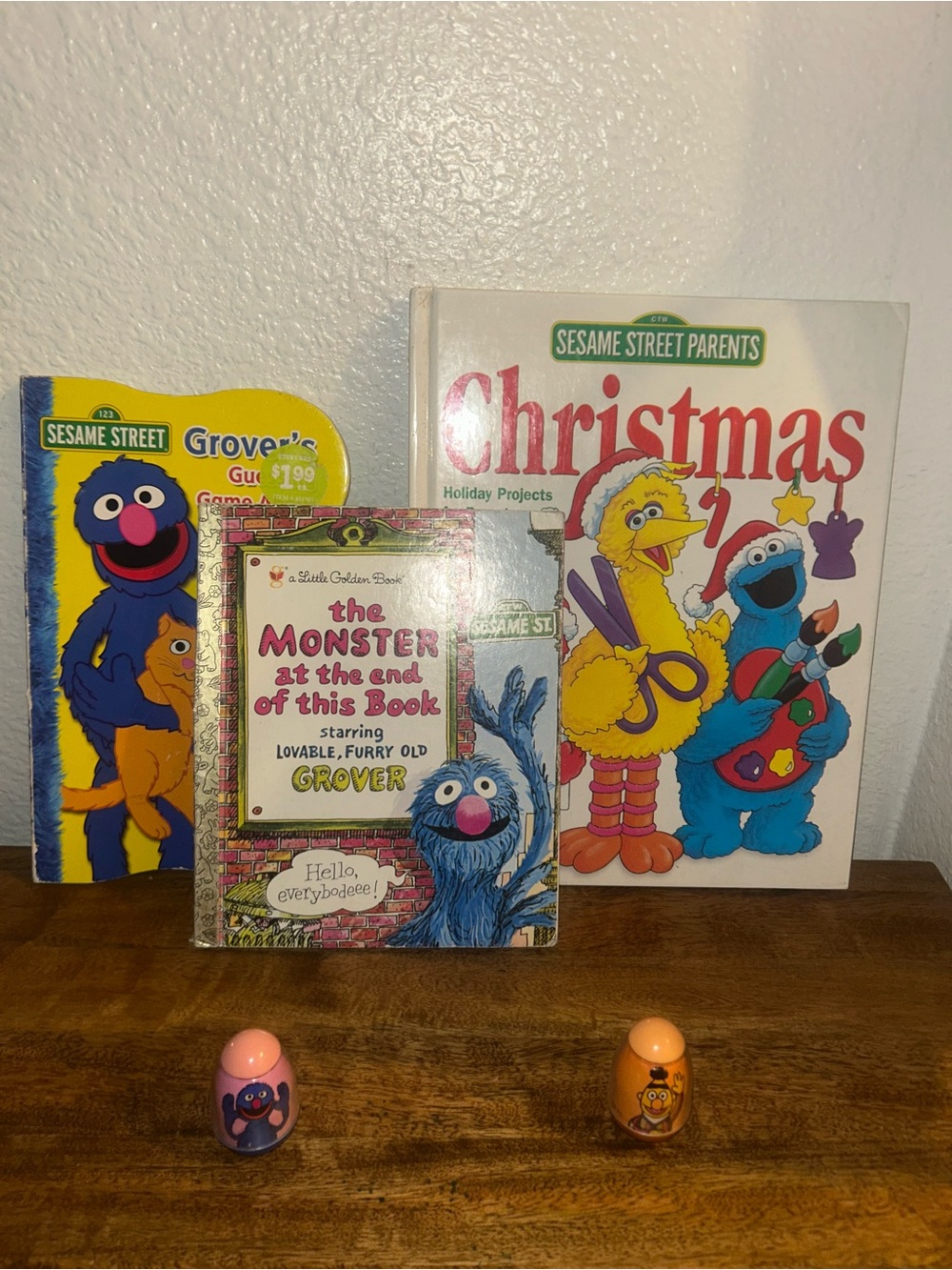 Vintage Sesame Street Books & Weebles